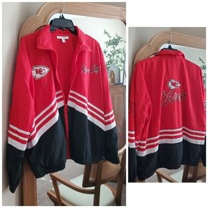 Kansas City Chiefs NFL Windbreaker Jacket Style Worn by Taylor Swift NWOT